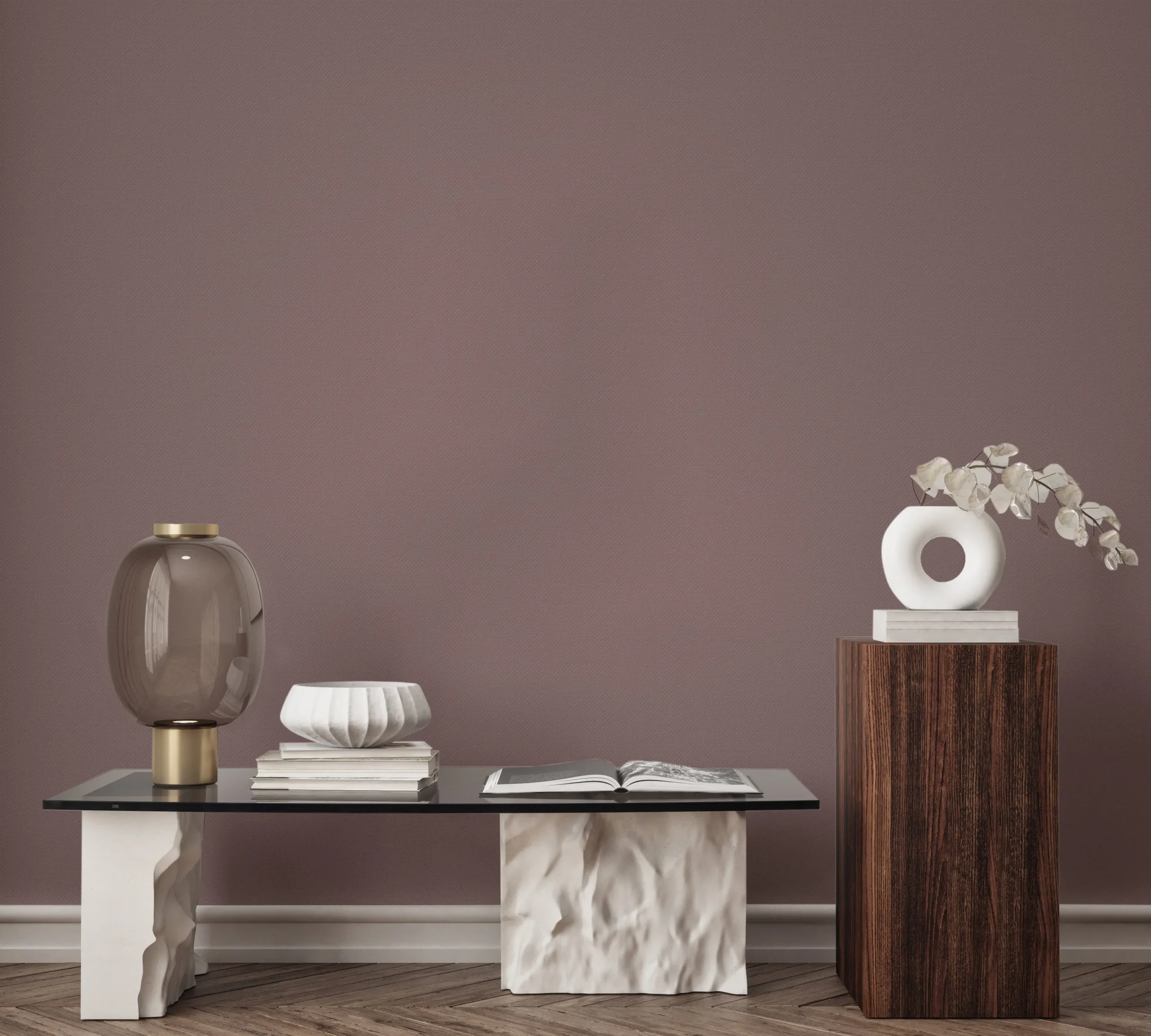 Purple Embossed Wallpaper – Understated Elegance (24204-7)